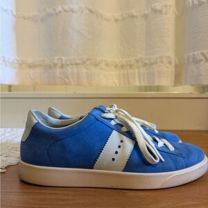 ECCO Street Light Retro Blue Suede Sneakers